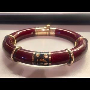 ORIGINAL LA NOUVELLE BAGUE ENAMEL BANGLE 750/18K